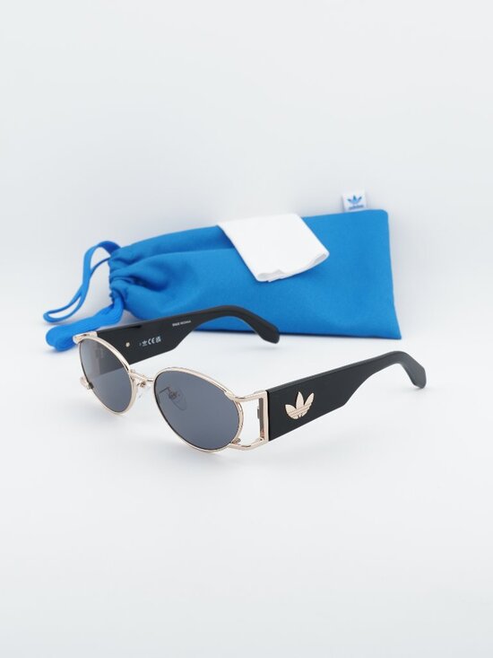 Adidas OR0096 32A Oval Sunglasses - Gold / Smoke main image 7